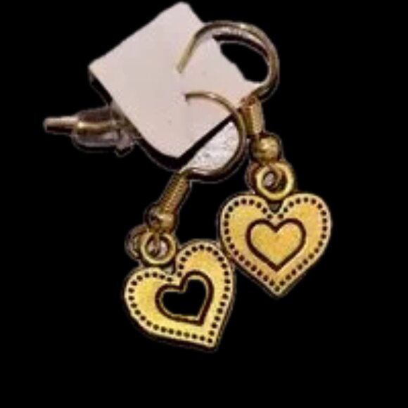 Nordstrom Gold Heart Earrings Classic Jewelry - Picture 1 of 3